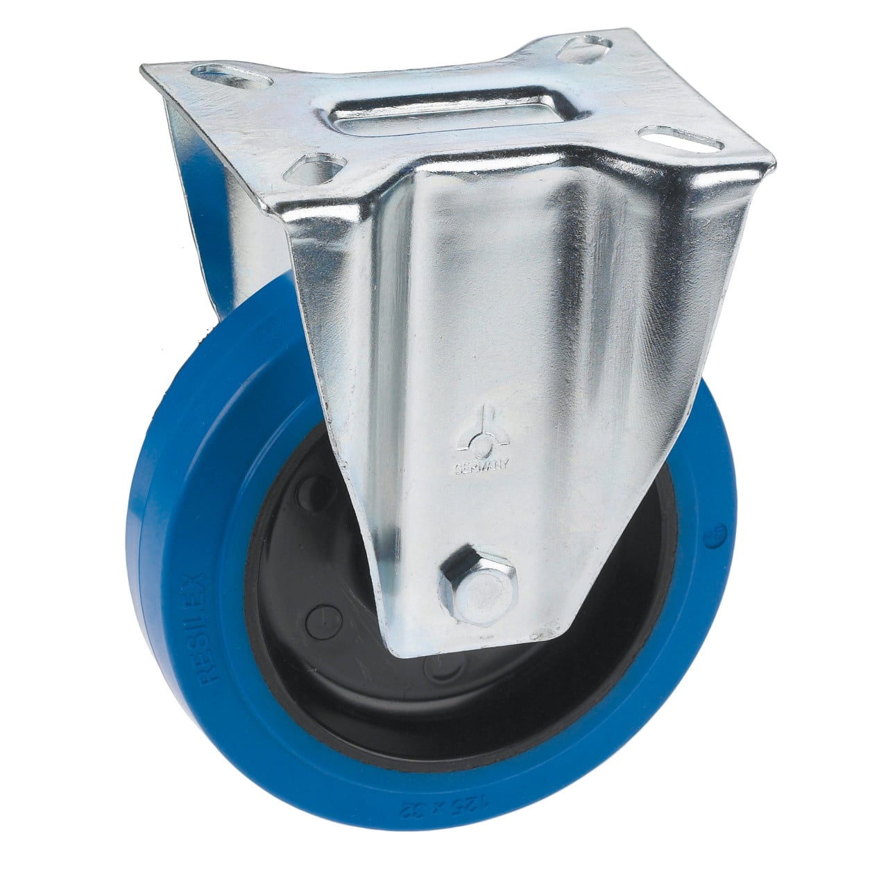 Transportgeräte-Bockrolle 125 x 36 mm Tragkr. 200 kg