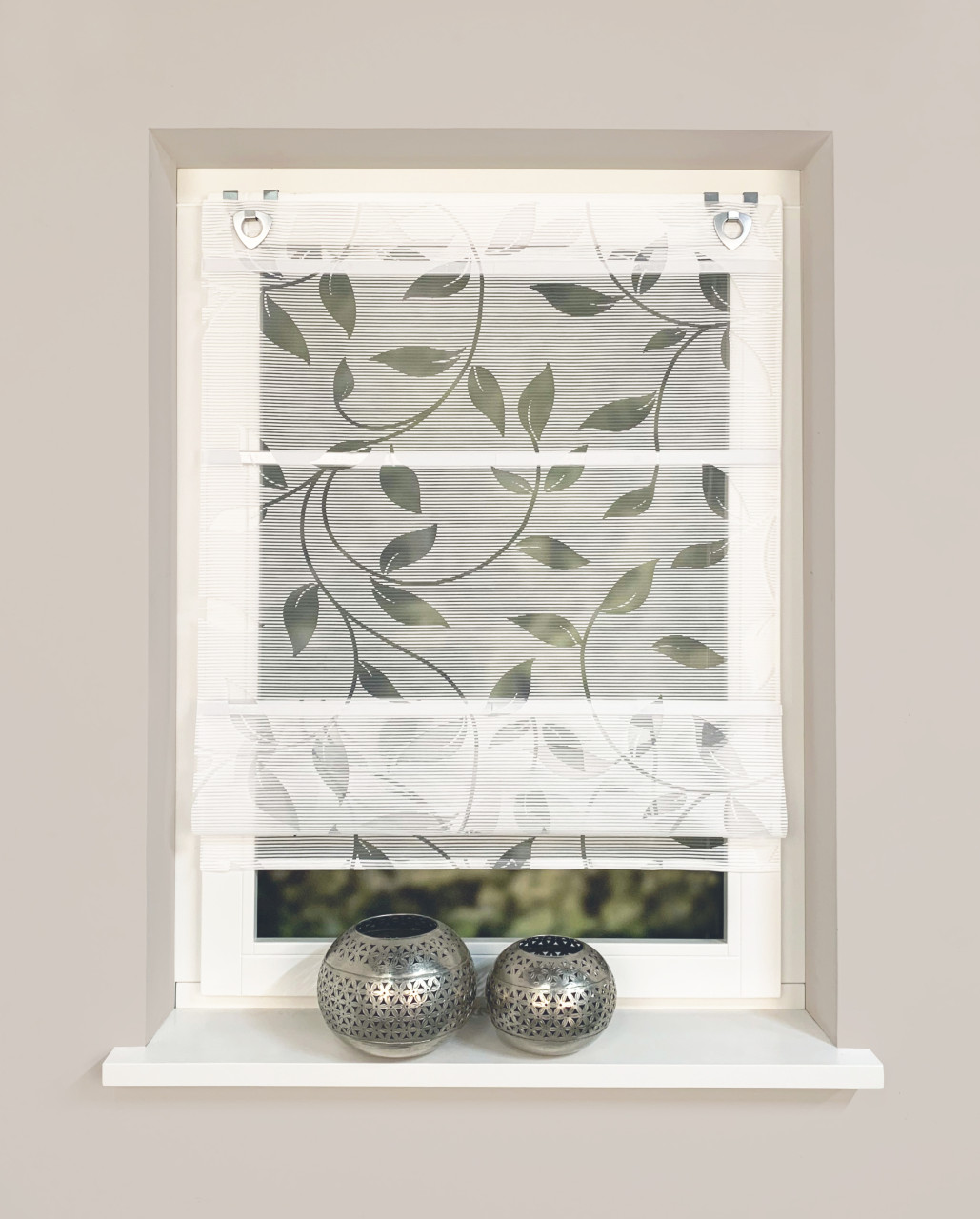 Home Wohnideen Magnetrollo Bambus 130 x 60 cm weiß