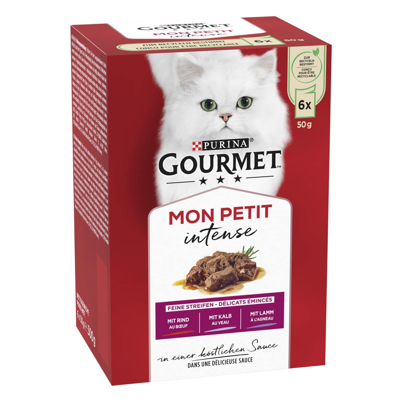 Gourmet Mon Petit mit Rind Kalb und Lamm 6x 50g Gourmet Mon Petit