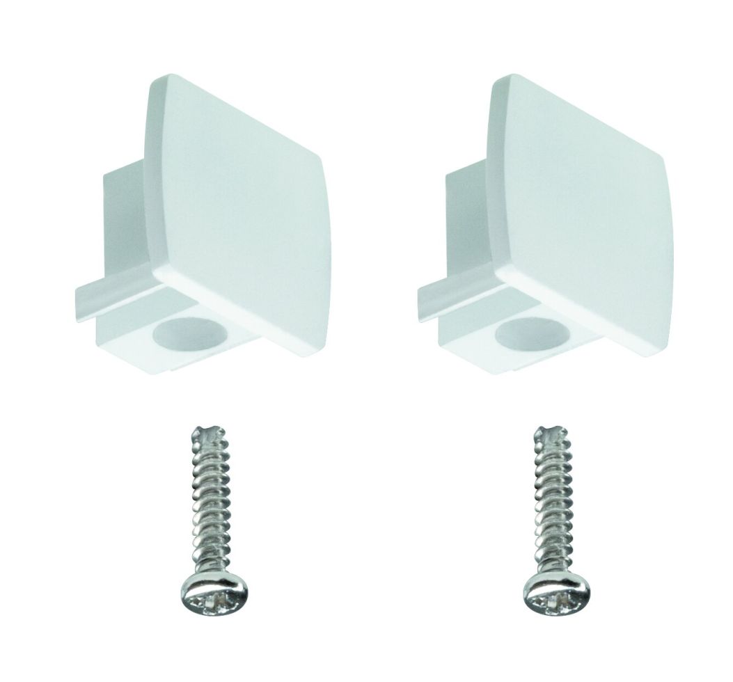 Paulmann URail Universal Endkappen 2er Pack weiß 1,3 x 2,1 cm
