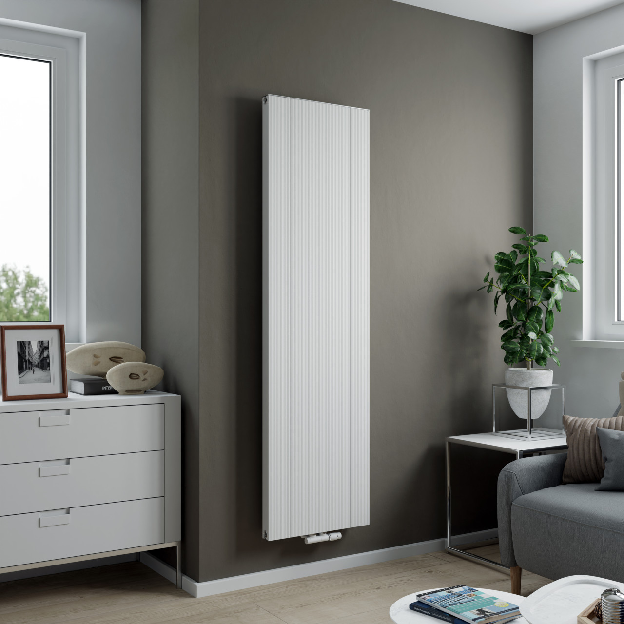 Ximax Design-Heizkörper Valeo 180 x 50 cm 1233 Watt weiß