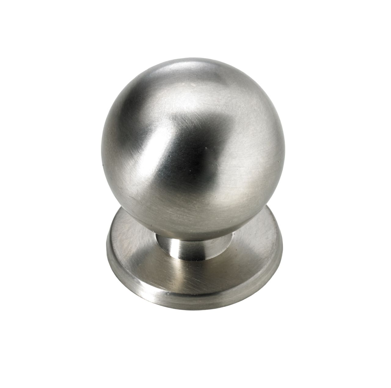 Hettich Möbelknopf Zinkdrukguss Edelstahl-Optik Ø 29,0 mm - 1 Stück