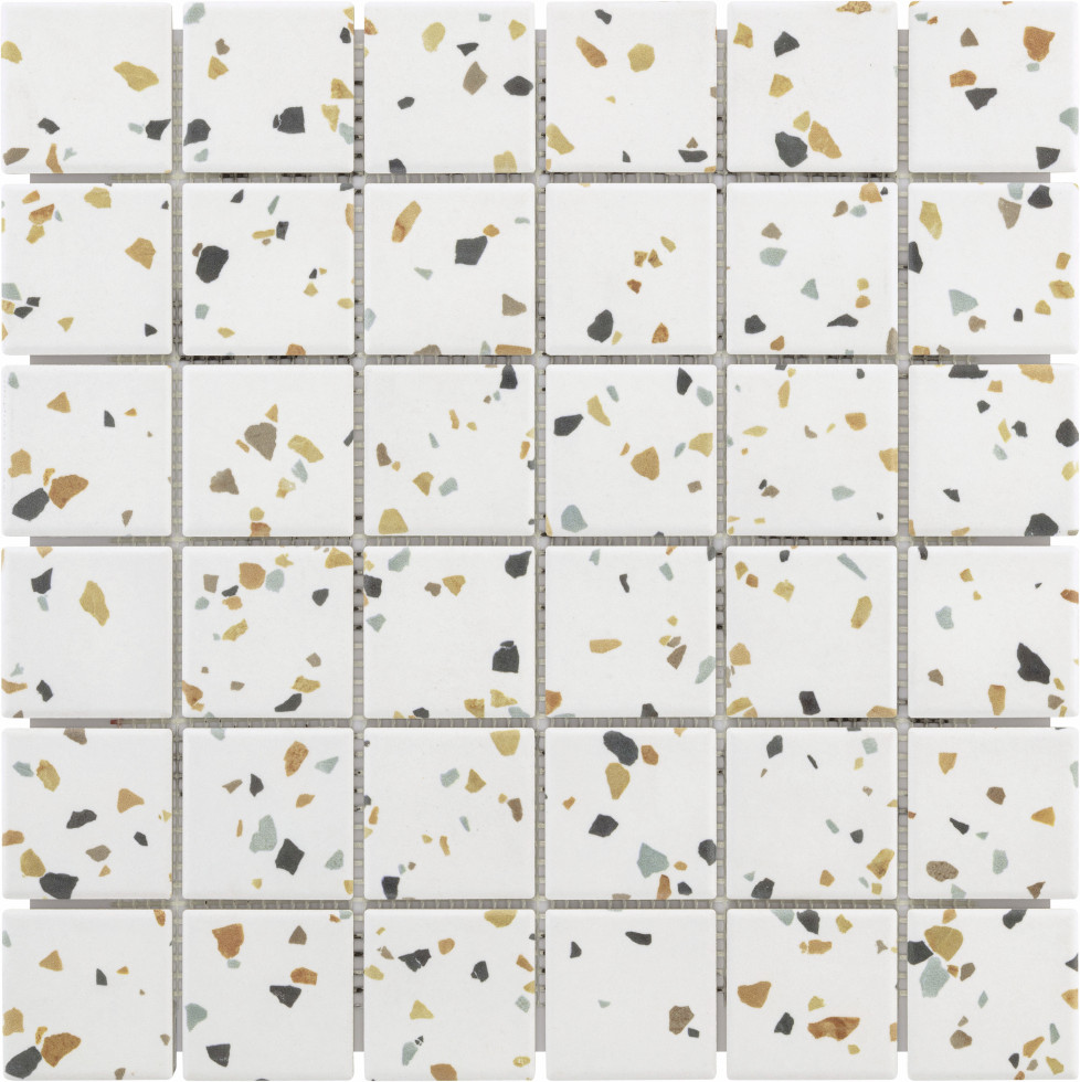 KNG Mosaikfliese rutschhemmend 29,7 x 29,7 cm terrazzo multicolor