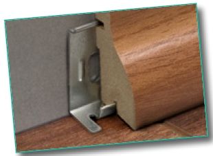 Classen Montageklemmen für FUXX-Leisten für FUXX-Laminat/Parkettleisten