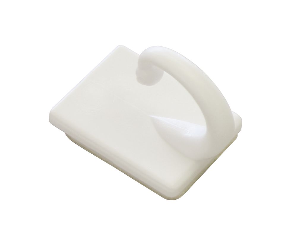 Gardinia Raffhaken weiß, 2,5 cm, 2 Stück