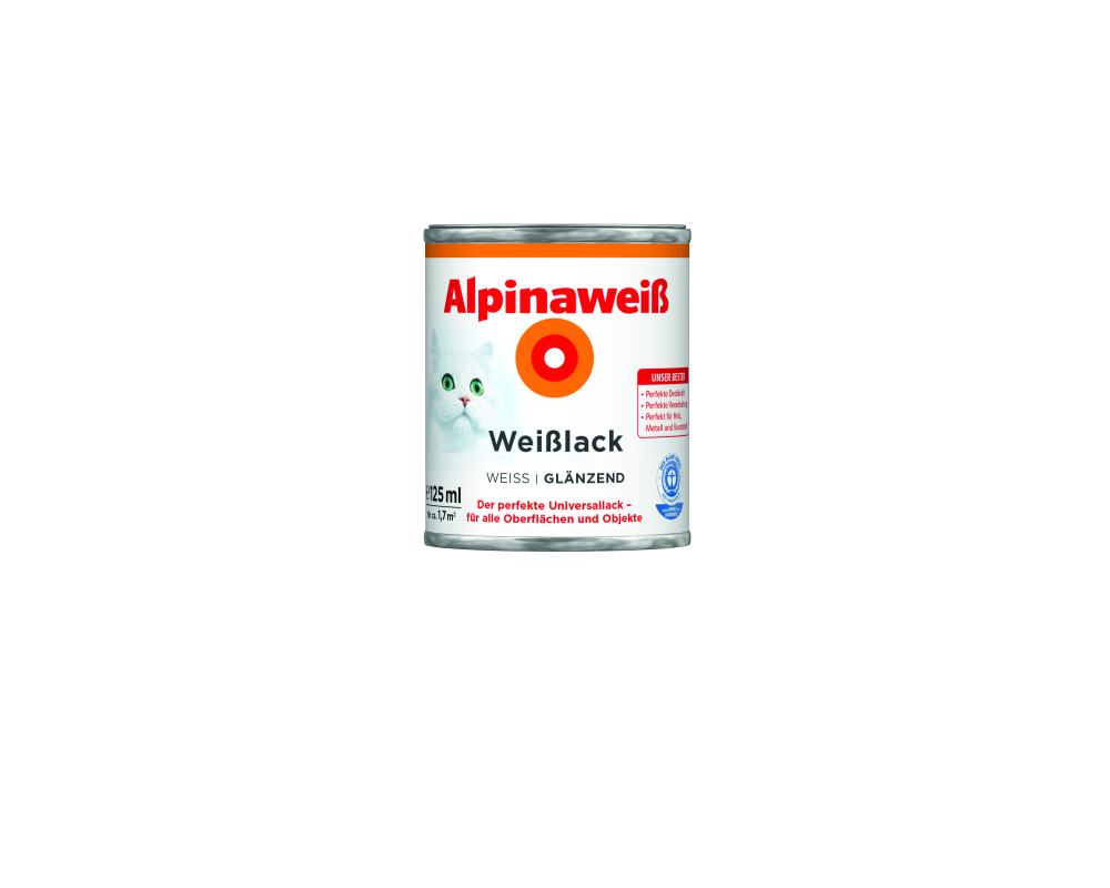 Alpinaweiß Weißlack 125 ml alpinaweiß glänzend