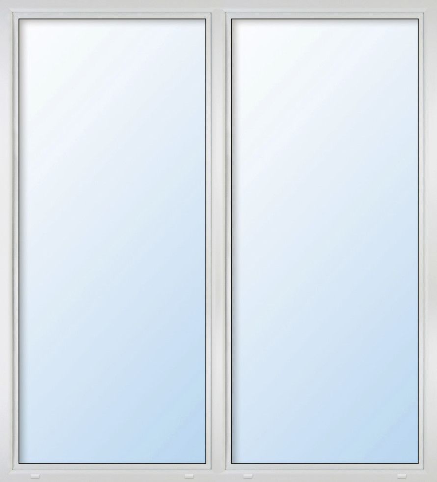 Meeth Balkontür Kunststoff 150 x 200 cm 2-flg. Dreh/Dreh-Kipp Stulppfosten weiß