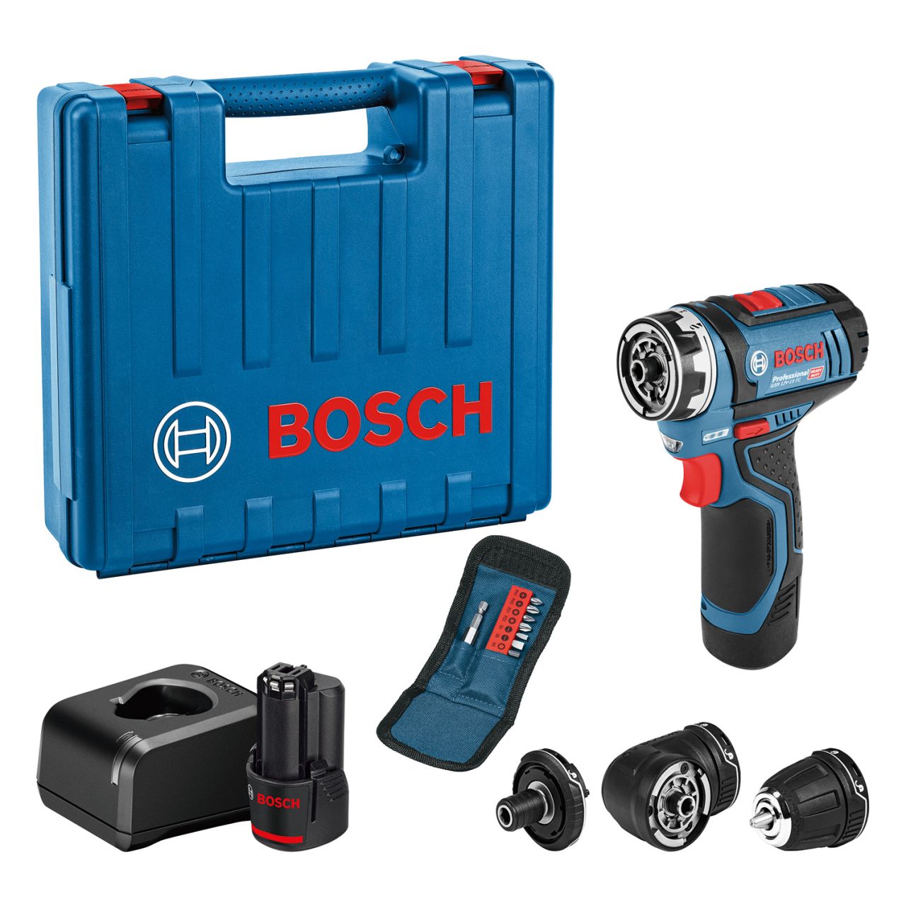 Bosch Professional Akku-Bohrschrauber GSR 12V-15 FC inkl. Akkus & Ladegerät