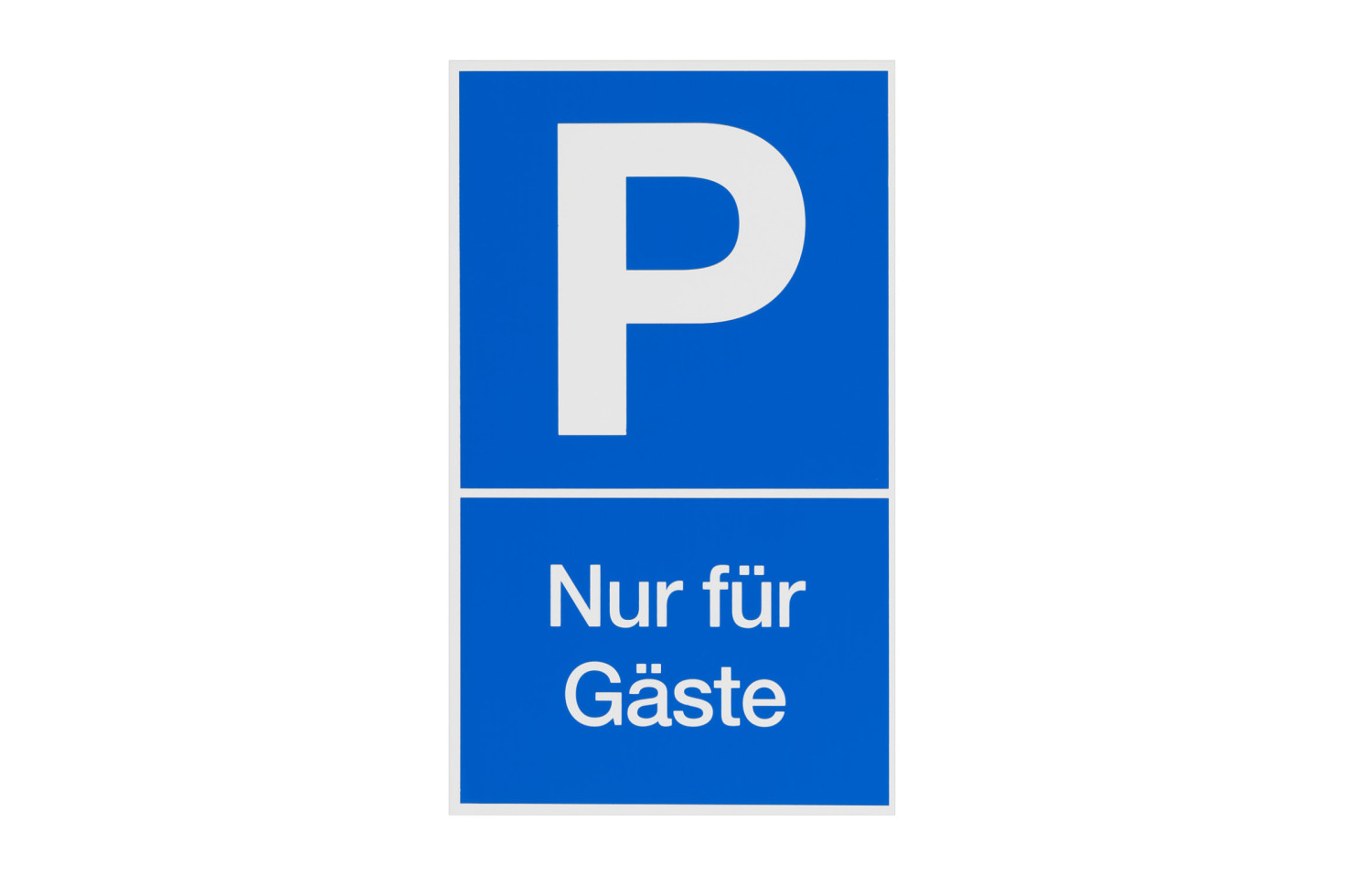 Conmetall Hinweisschild Parkplatz Nur für Gäste 25 x 15 cm