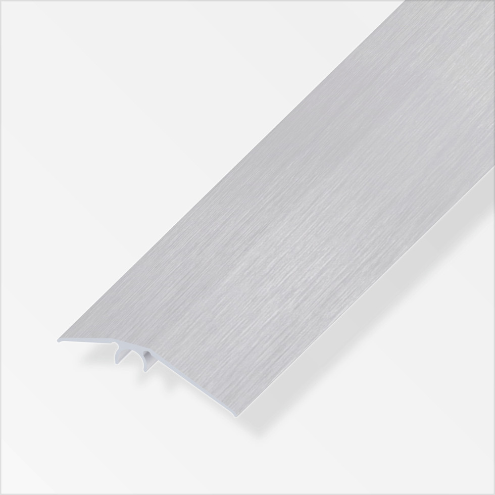 alfer Niveauausgleichs-Profil 2 m, 56 mm Aluminium eloxiert gebürstet grau