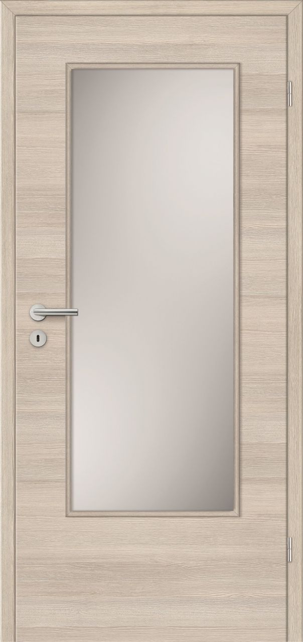 Borne Türblatt CPL Lärche Cashmere quer mit Lichtausschnitt G3 Röhrenspan