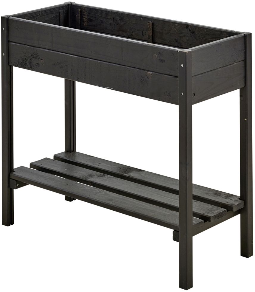 Plus Pflanzkasten auf Beine RAL 9005 Schwarz