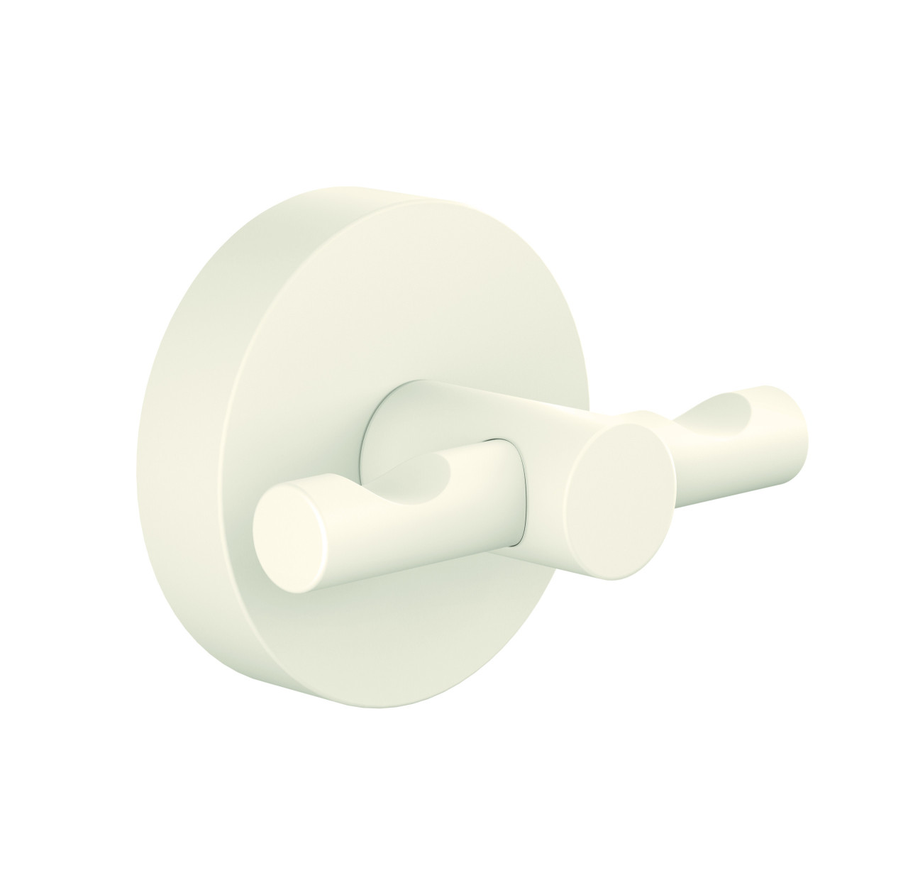 tesa Moon Black Handtuchhaken weiß rund 2 Haken