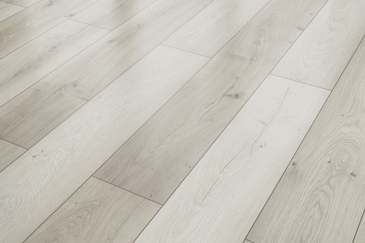 Classen Laminat Megaloc Aquaprotect 128,5 x 19,2 cm 8 mm Eiche grau mix
