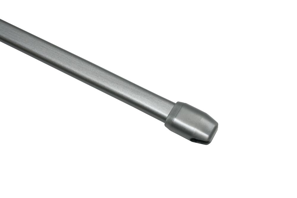 Gardinia Vitragestange flach silber- matt, Ø 11 mm, ausziehbar 60 - 100 cm