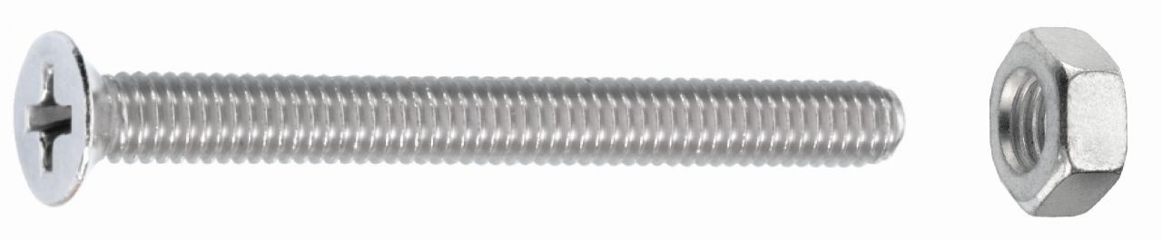 Connex Gewindeschrauben M4 x 40 mm PH 2 Senkkopf - 8 Stk.