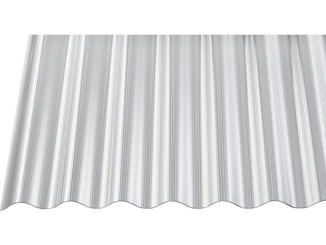 Gutta Polycarbonat-Wellplatte Sinus 76/18 300 x 90 cm 1,4 mm klar