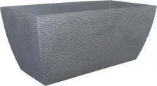 Geli Pflanztrog mit Rillen 80 x 40 x 34 cm betonfarbe