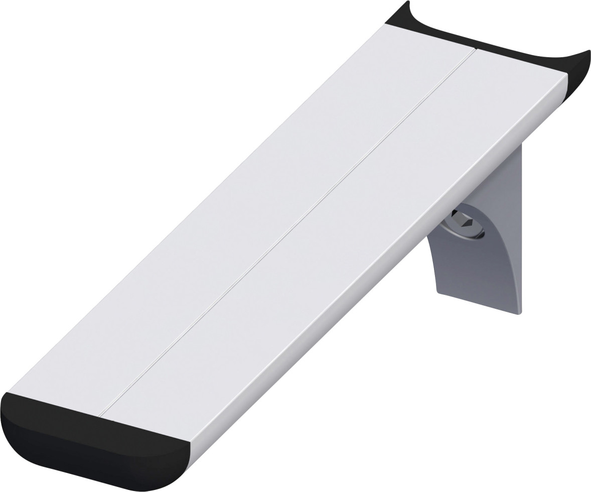 coaxis -Regalträger 250 mm 250 x 51 mm Aluminium eloxiert silber