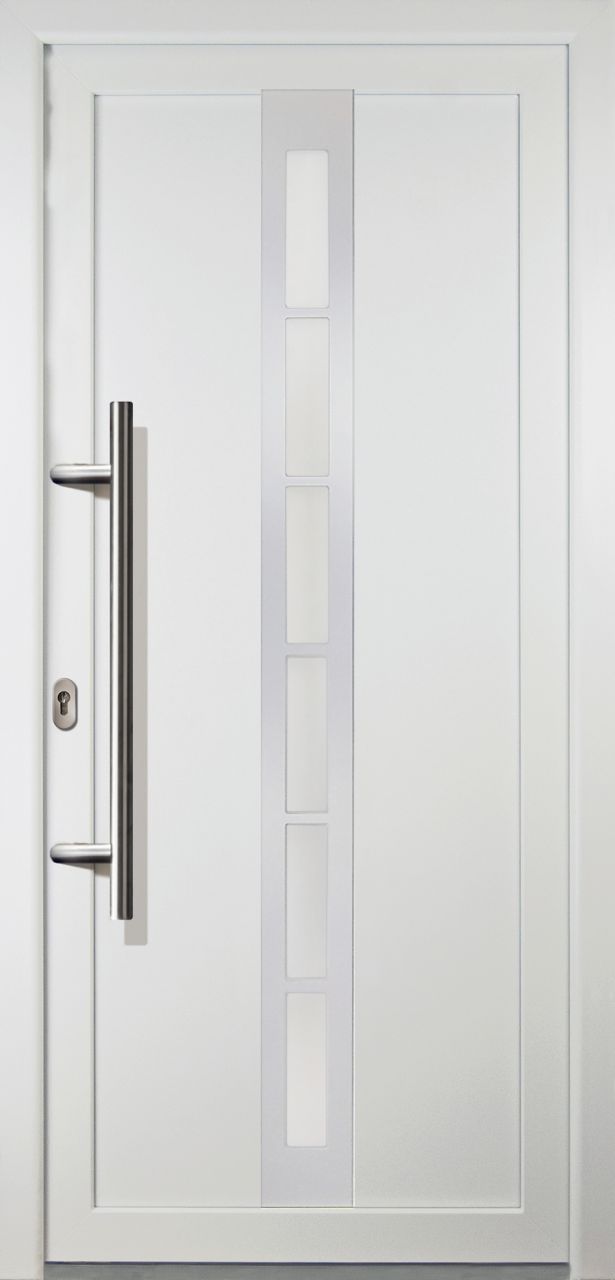 Meeth Haustür Signum Aluminium Modell 38 108 x 200 cm, DIN links, weiß