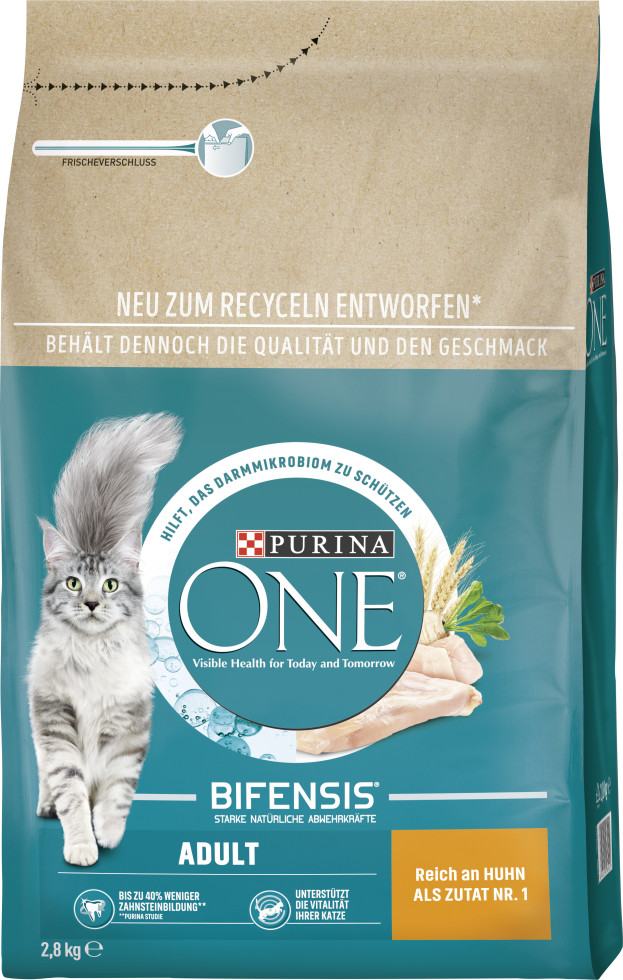 Purina One Katzenfutter Adult reich an Huhn 2,8 kg