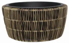 TrendLine Polyrattan Schale Ø 36 x 17 cm mit Einsatz