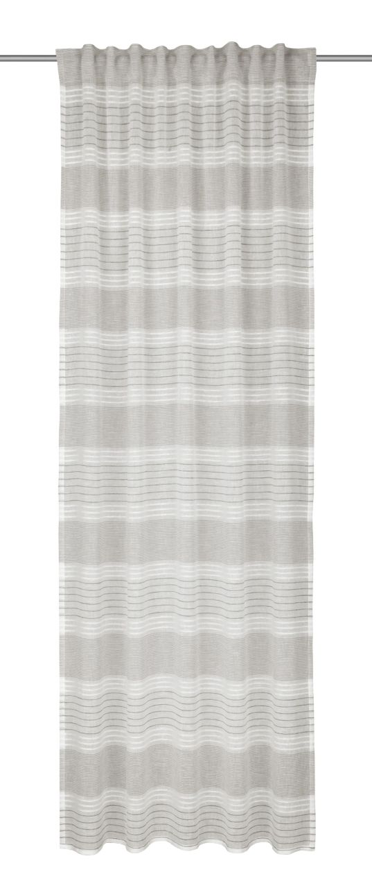 Neusser Collection Verdunklungsschal mit Gardinenband silber 135x245 cm