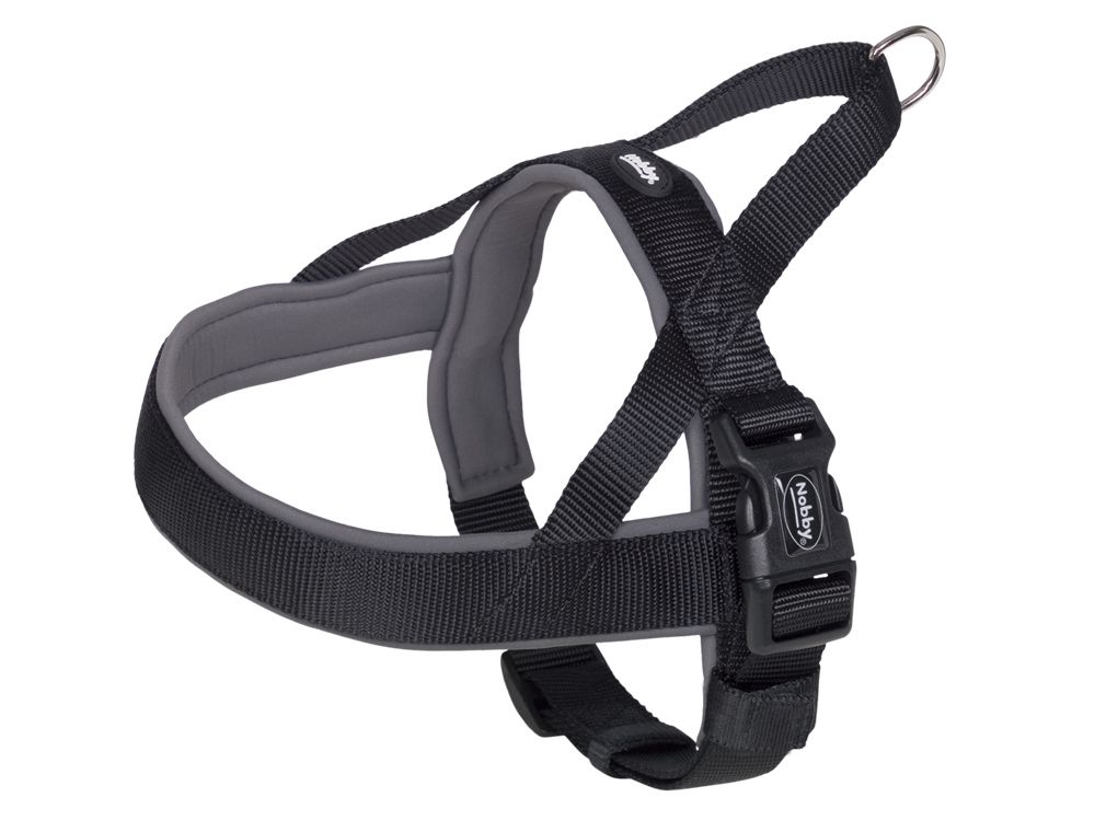 Nobby Norweger-Hundegeschirr Classic Preno schwarz/grau