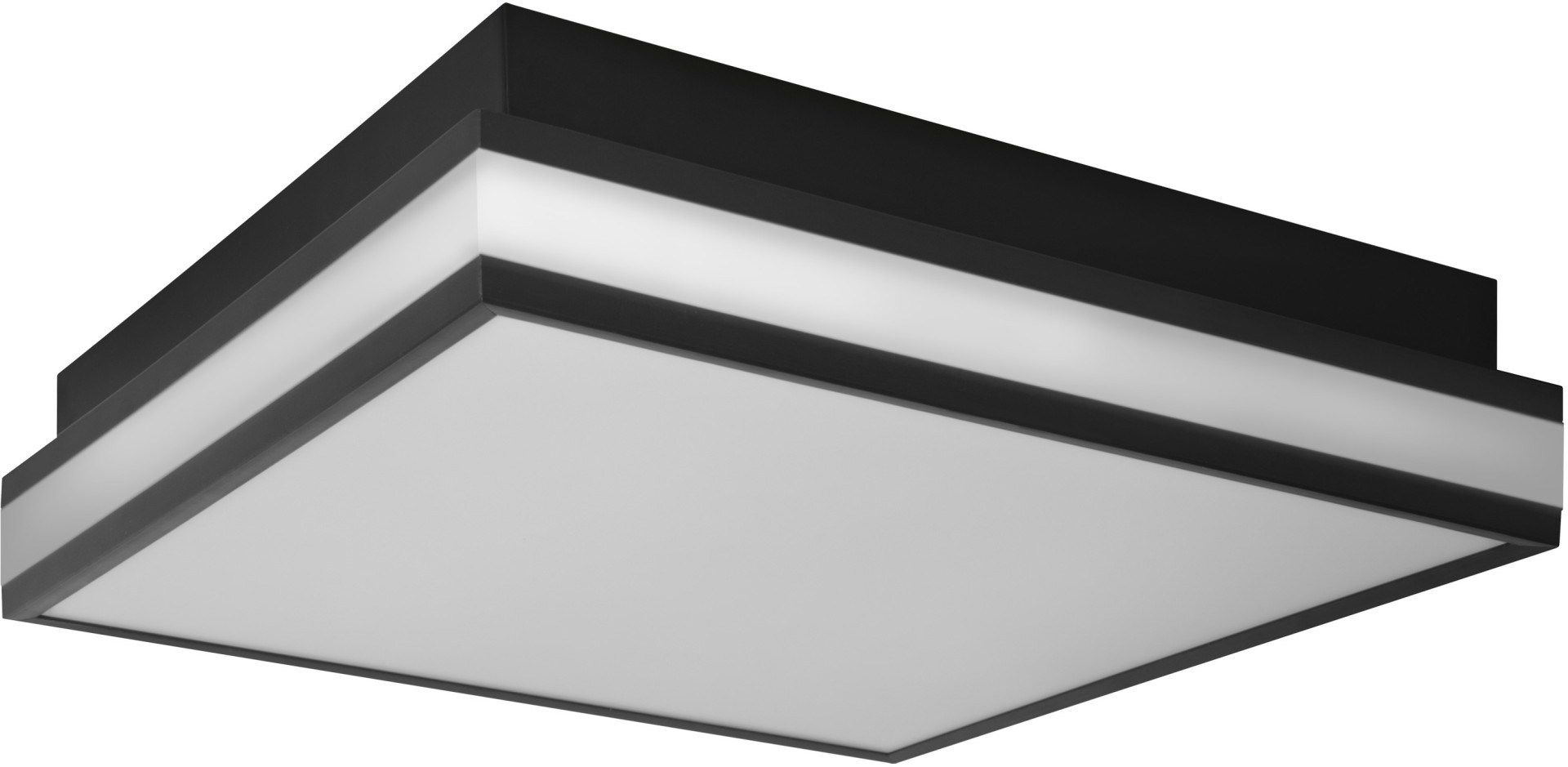 Ledvance Smart+ LED Deckenleuchte Orbis Magnet schwarz 30 x 30 cm 26 W