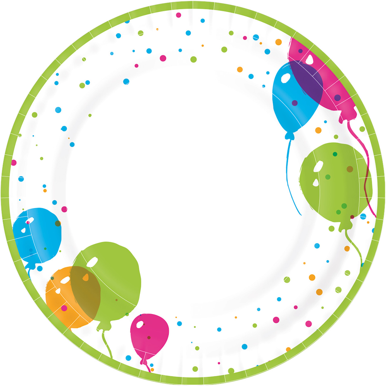 Duni Pappteller Ø 22 cm Splash Ballons - 10 Stück