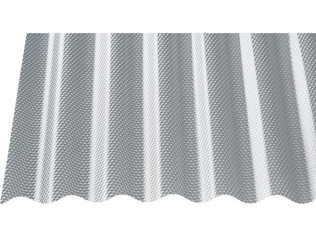 Gutta Polycarbonat-Wellplatte Wabe Sinus 76/18 300 x 104,5 cm 2,6 mm klar