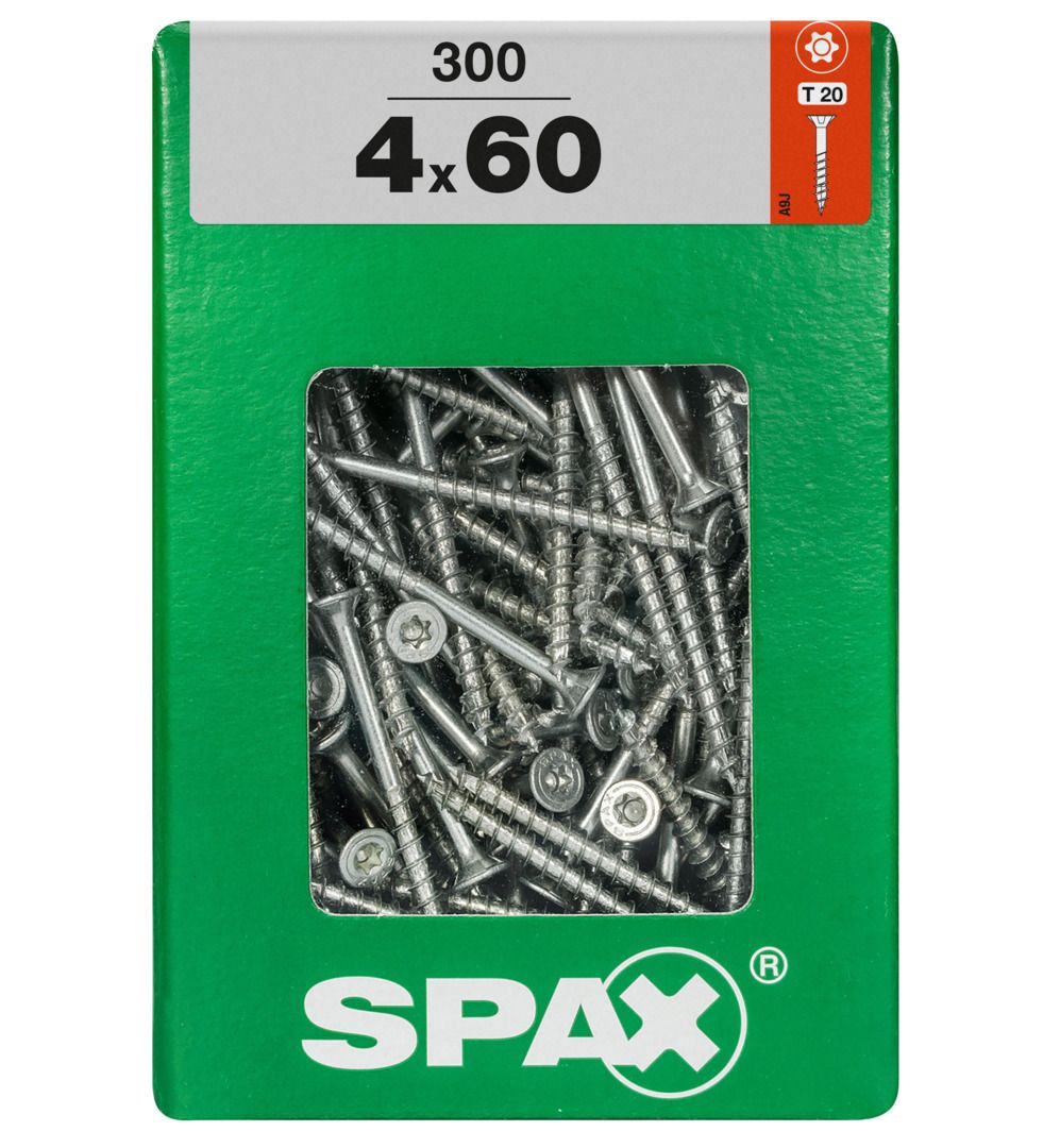 Spax Universalschrauben 4.0 x 60 mm TX 20 Senkkopf - 300 Stk.