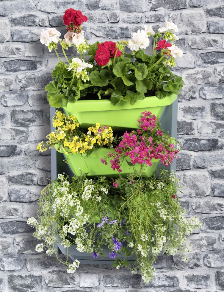 Juwel Vertical Garden Grundelement 69 x 48 x 24 cm titan-limette