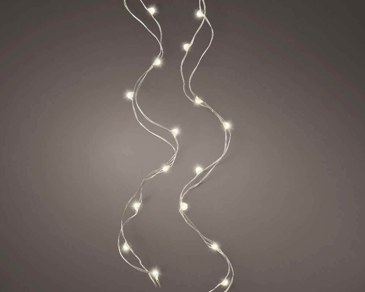 Kaemingk Micro LED Strangbeleuchtung Lichterkette mit 20 Lichter warmweiß