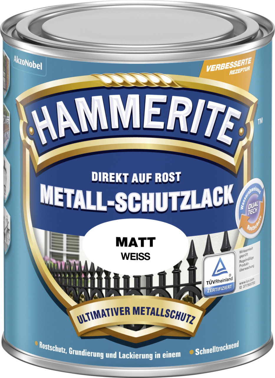 Hammerite Metall-Schutzlack 750 ml weiß matt