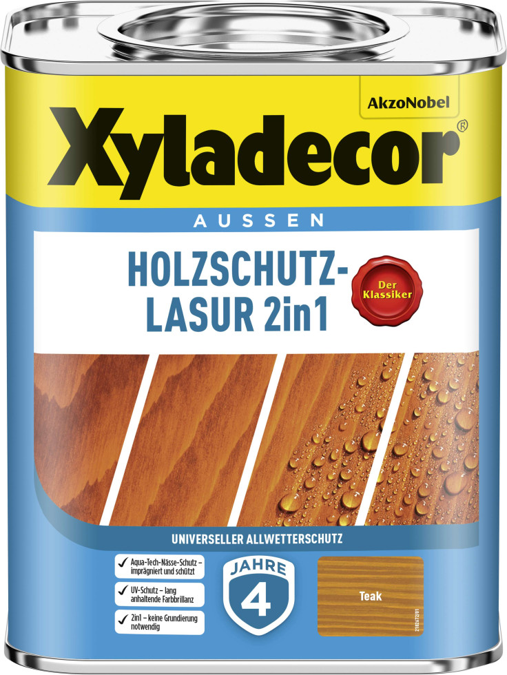 Xyladecor Holzschutzlasur 750 ml teak 2in1