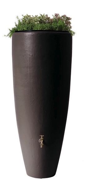Garantia 2in1 Wasserbehälter 300 l, mokka, inkl. Pflanzschale