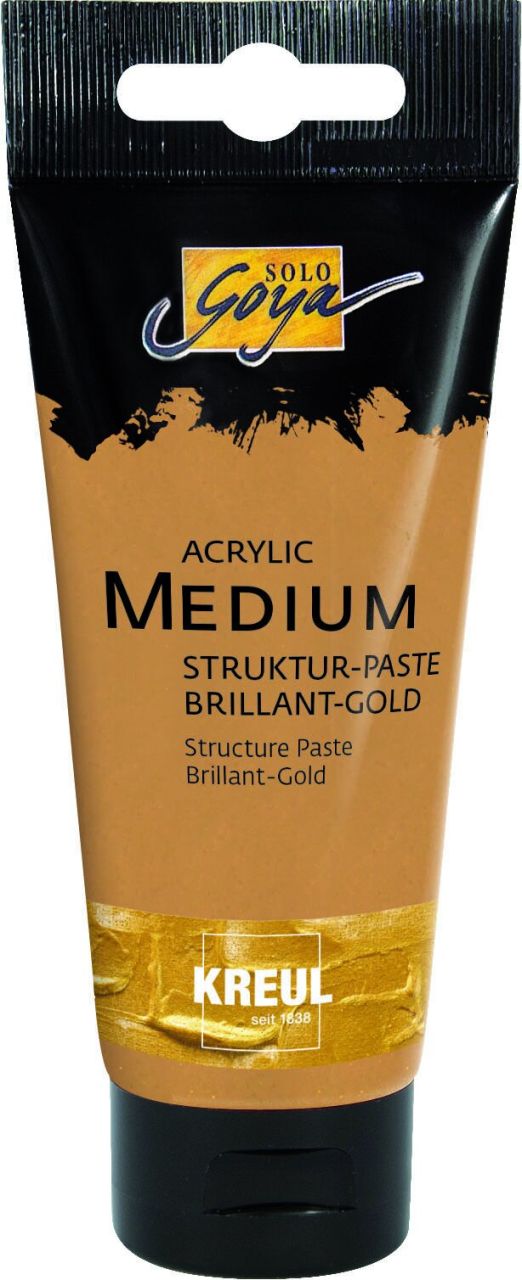 Kreul Solo Goya Acrylic Medium Strukturpaste brillant-gold 100 ml