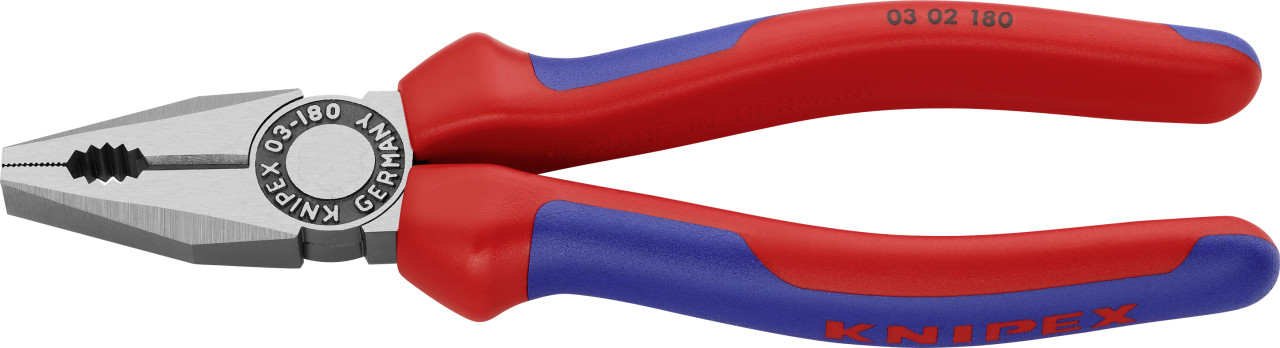 Knipex Kombizange 180 mm schwarz Mehrkomponenten-Hülle