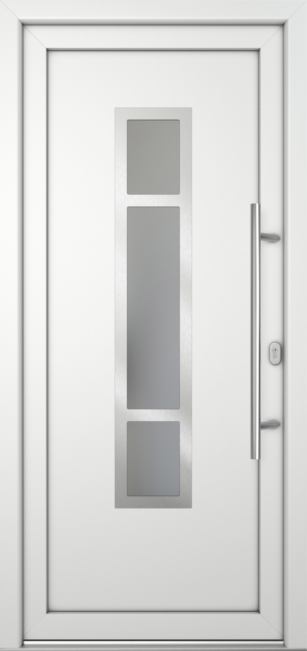 Meeth Haustür Signum Pro PVC Modell 87 98 x 200 cm DIN Rechts weiß