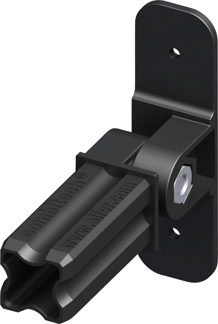 alfer Gelenk-Flansch-Verbinder, 1 Zapfen 23.5 mm Kunststoff glatt schwarz