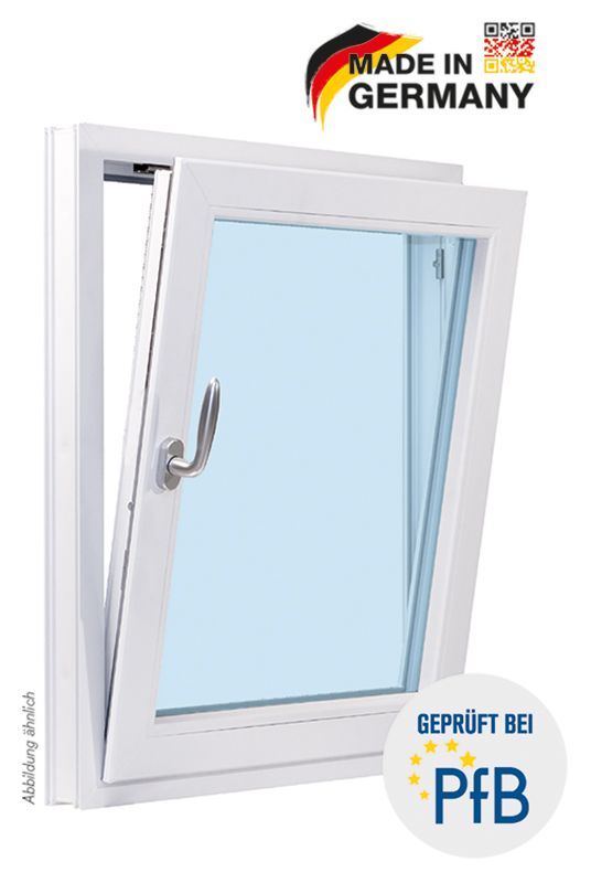 Meeth Fenster 80 x 105 cm DIN rechts 1 flügelig Dreh-Kipp weiß