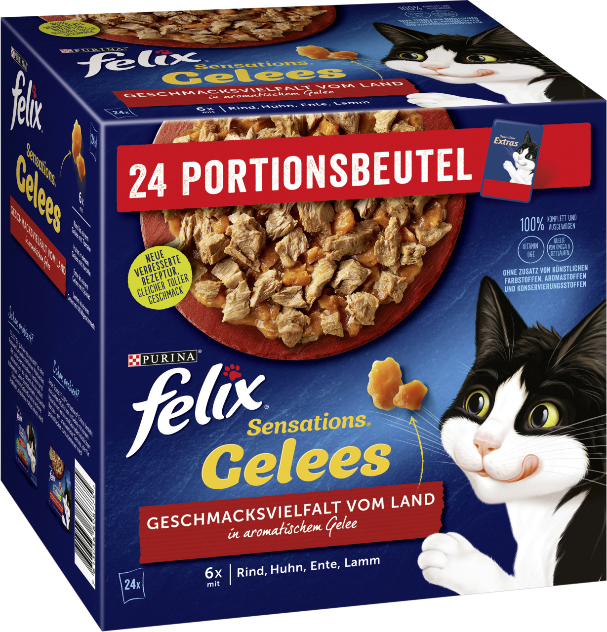 Felix Sensations Gelees Geschmacksvielfalt vom Land 24x 85g