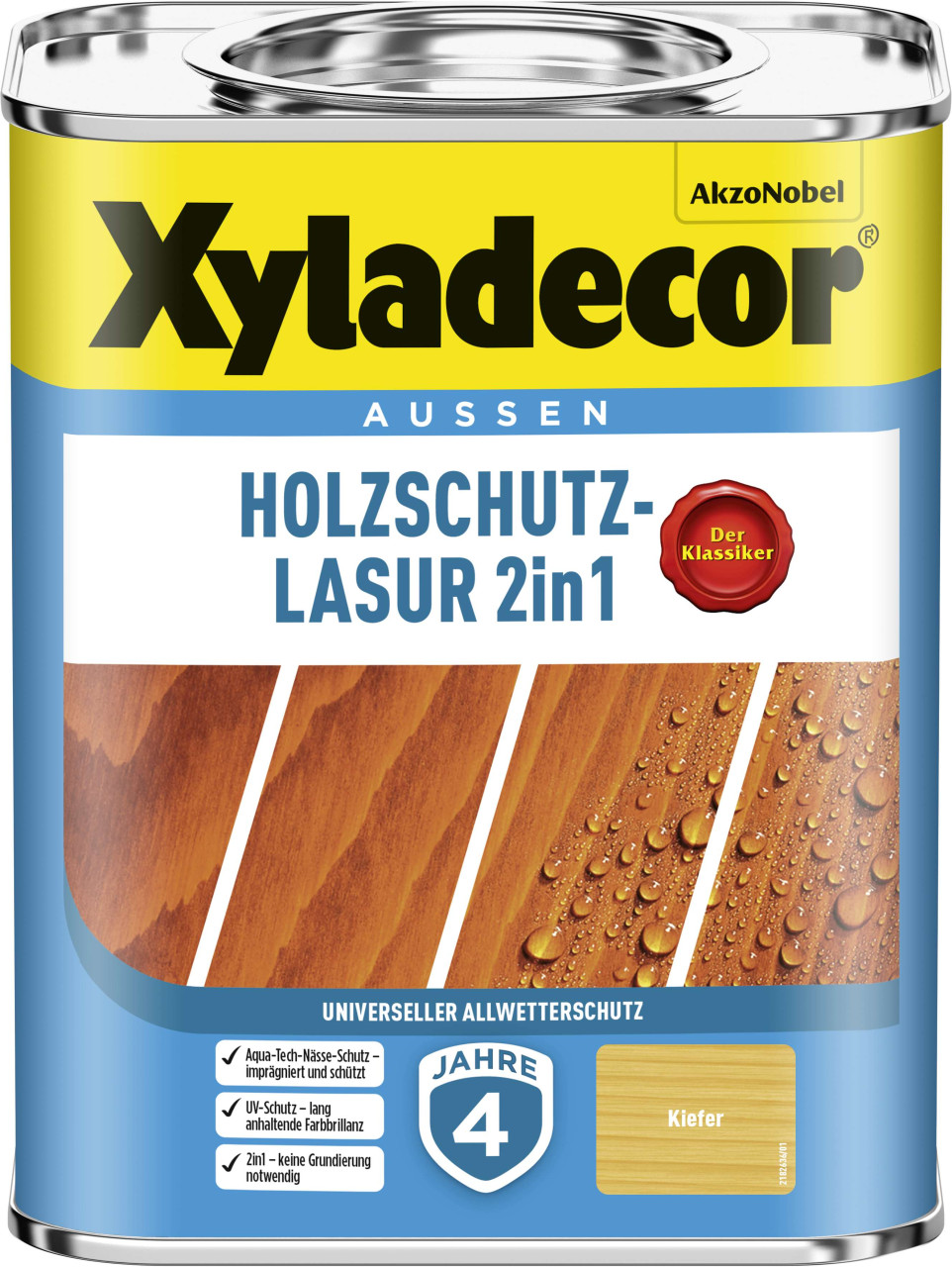 Xyladecor Holzschutzlasur 750 ml kiefer 2in1