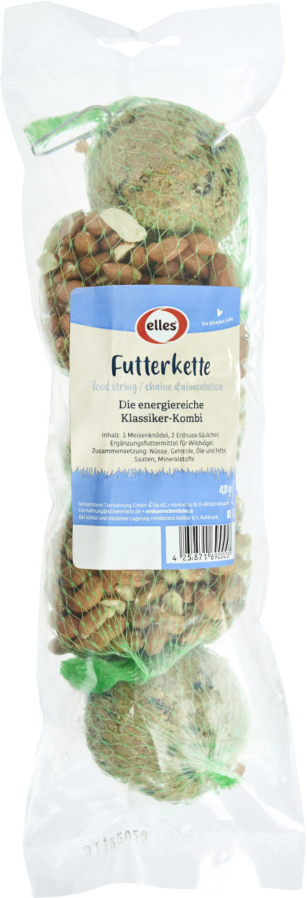 Elles Wildvogelfutter Futterkette 5tlg 430 g
