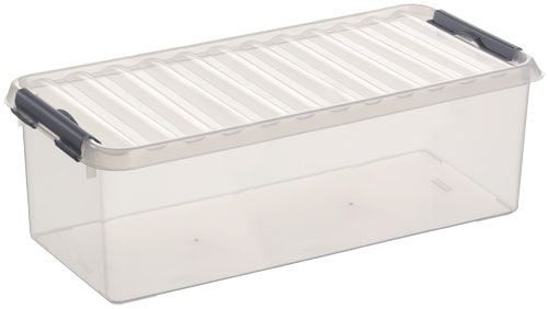 Sunware Aufbewahrungsbox Q-Line mit Deckel 48,5 x 19 cm 9,5 L transparent