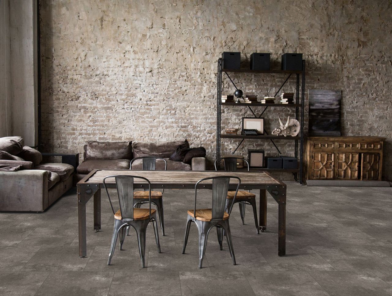 Vinyl-Designboden Fliese Montreal 61 x 61 cm 4 mm