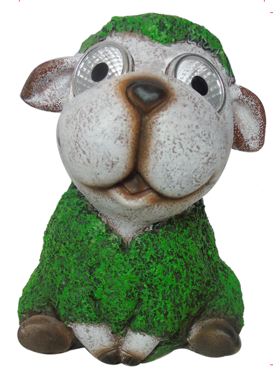 Dapo LED Solarleuchte Dekofigur Schäfchen warmweiß