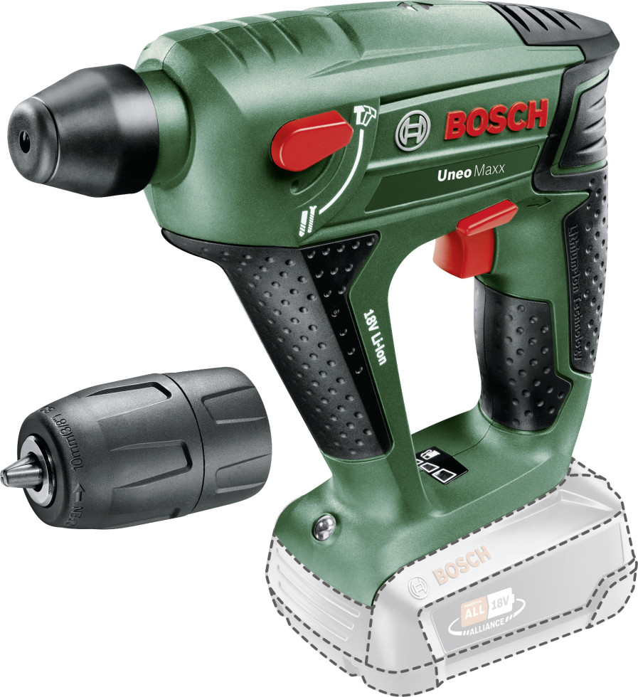 Bosch Akku-Bohrhammer UNEO Maxx 18 V 2.5 Ah Solo
