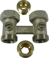 sanicomfort Doppelblock Ventilheizkörper 1/2" Durchgang